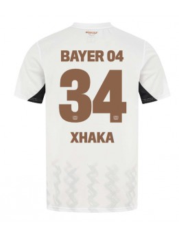 Bayer Leverkusen Granit Xhaka #34 Replika Borta Kläder 2024-25 Kortärmad